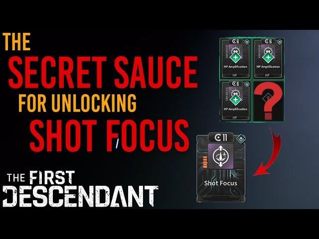 The SURPRISING METHOD I USED TO UNLOCK SHOT FOCUS | The First Descendant