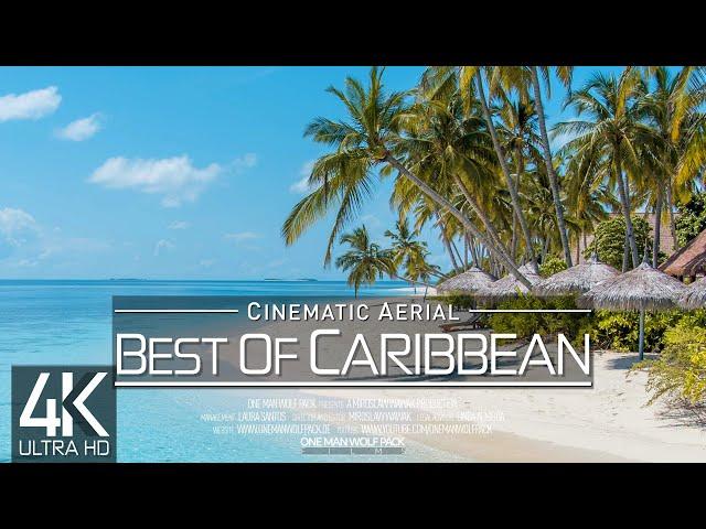 【4K】 8 HOUR DRONE FILM: «Islands of the Caribbean» Ultra HD  Relaxation Music for 2160p Ambient TV