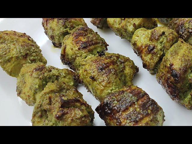 Hariyali Chicken Tikka Kebab | Hariyali Murg Tikka | बिना तंदूर चिकन हरियाली टिक्का