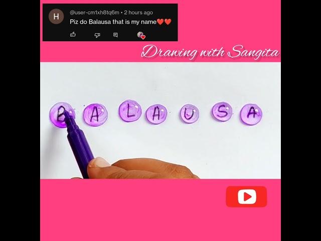 BALAUSA #satisfying #waterdropdrawing #shortvideo