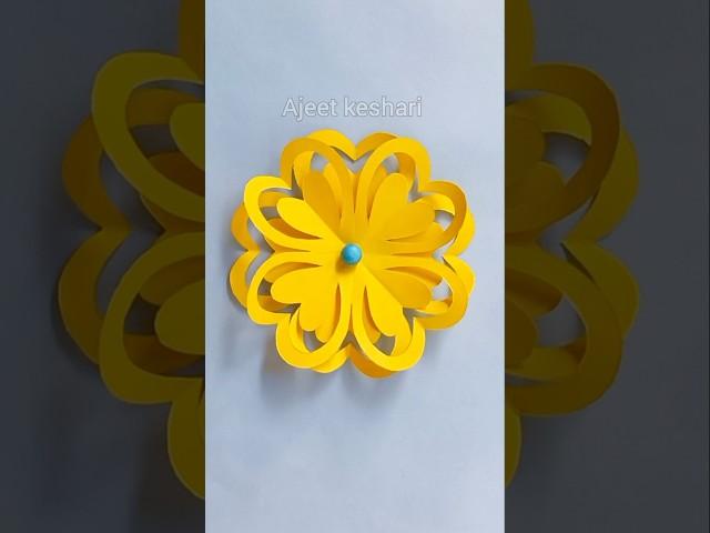  Flower Making With Paper  Paper Flowers  #diy #flowers #craft #make #howto #shortfeed #short