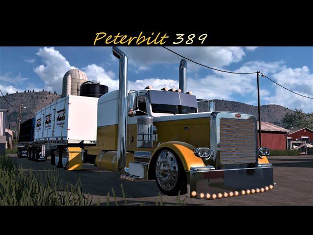 *Peterbilt 389*Peaches and Cream* "Pods and Cement" Wenatchee to Omak PNG/JBX2/Grimes ATS 4K 1.46