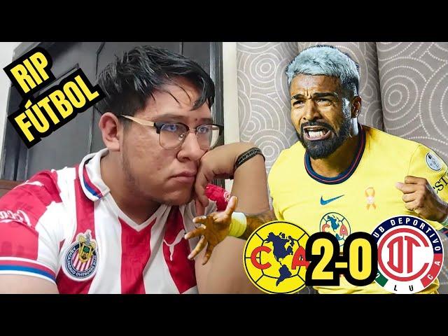 EMPEZÓ PERDIENDO EL FÚTBOL... Reacción a América (2) vs Toluca (0) (4tos Ida) | Goool Gress