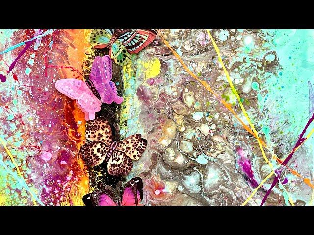 Omg so cool!  Check out my new Butterly mixed media painting. “It’s Electric” by Devon Ingram
