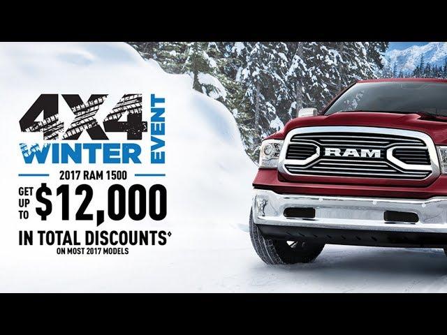 Kingston Dodge 4x4 Winter Event Promotions and Specials: Get up to $12,000 in total discounts