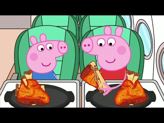 Peppa Pig mukbang eats chicken thighs#asmr#mukbang #peppapig