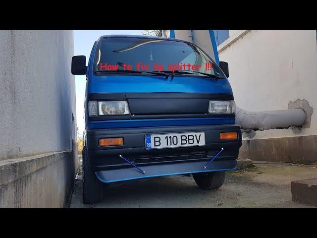 Microvan transformation journey STEP:4 Daewoo Damas / How to Install a Car Front Lip Splitter