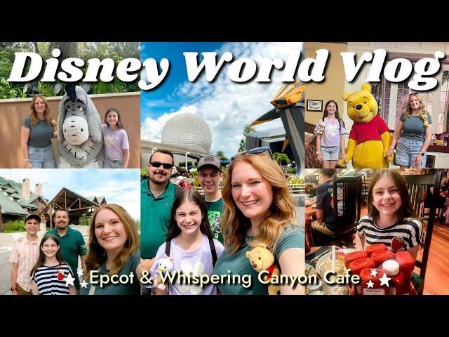 Disney World Vlog | Epcot & Whispering Canyon Cafe Dinner | Day 8 | June 2024