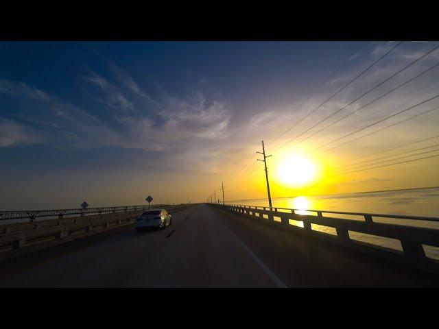 Florida City to Key West scenic drive 4k