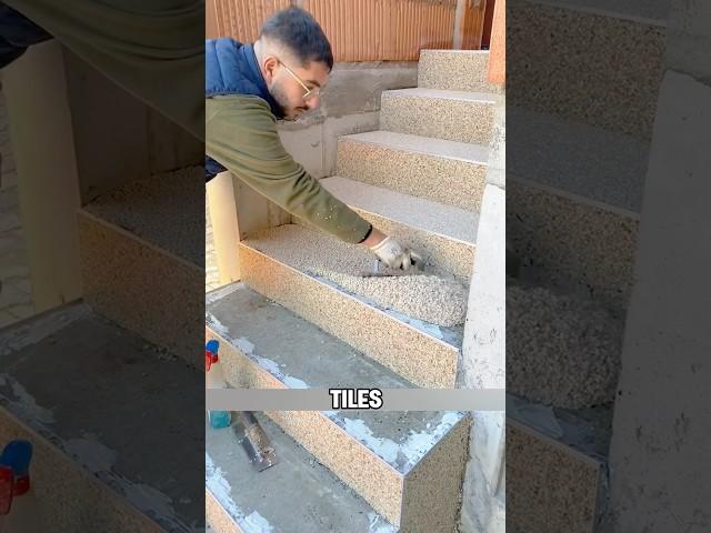 Embracing innovative stone resin solution for staircases #shorts