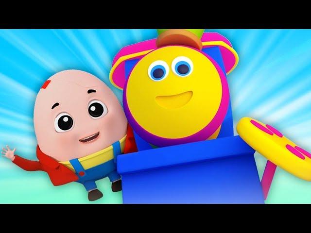 鲍勃列车 | Humpty Dumpty坐在墙上 | 给孩子们的歌 | 在中国韵 | Chinese Nursery Rhymes | Kids Tv China