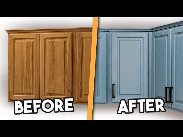 DIY Kitchen Cabinet Painting | the CHEAP & EASY way!