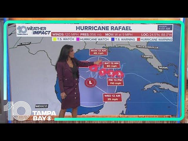 Tracking the Tropics: Hurricane Rafael returns to Category 3 status