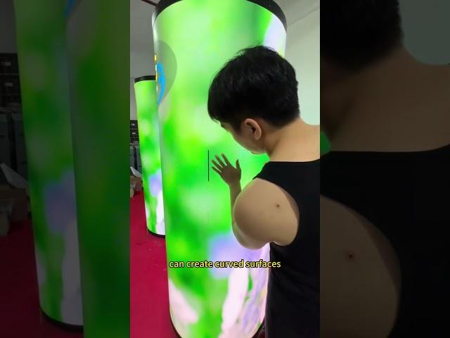 Flexible LED display #leddisplay #ledsigndesign #ledwall