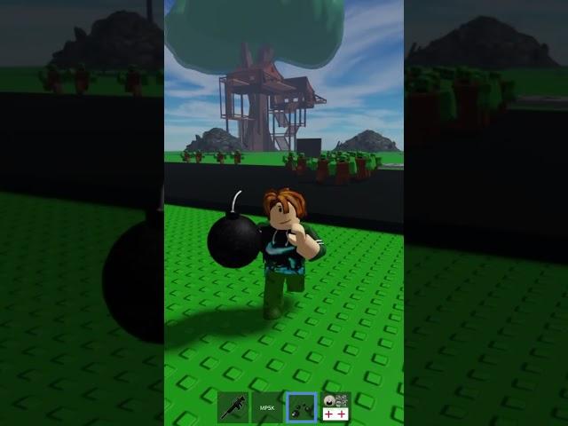 #roblox Survive from Scary Larry and the zombies