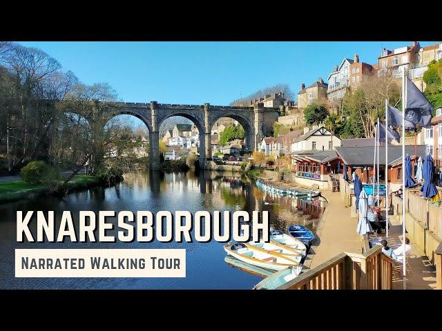 KNARESBOROUGH | 4K Narrated Walking Tour | Let's Walk 2022