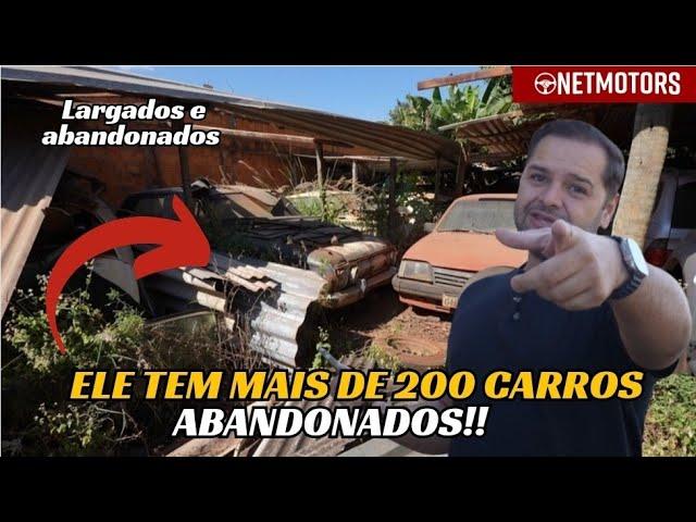 ELE TEM MAIS DE 200 CARROS ABANDONADOS NA CASA DELE ! CARROS MUITO RAROS ! ISSO É INSANO!