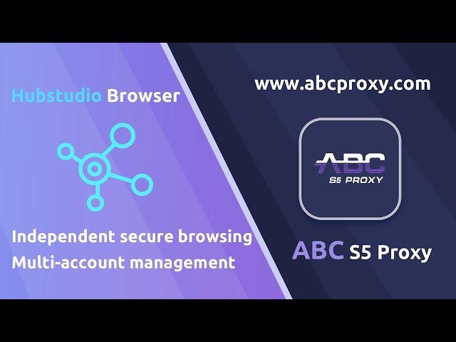 Unlimited number of free environments, use ABCproxy to configure proxies in Hubstudio browser