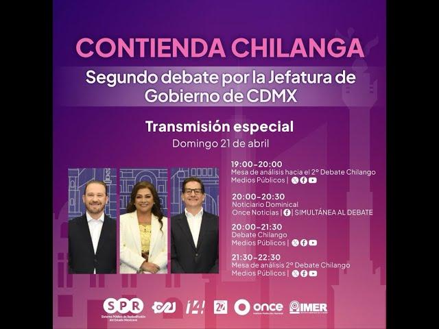 #EnVivoAhora | 2do debate Chilango