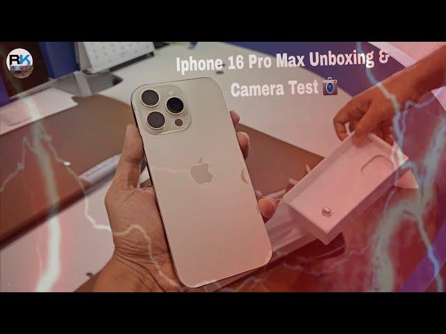 Iphone 16 Pro Max Unboxing & Camera Check | #iphone #iphone16promax #unboxing #tech #apple #16promax