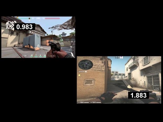 Time of a Valorant flashbang compared to CS:GO