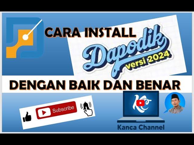 CARA INSTAL DAPODIK 2024 || RILIS DAPODIK 2024