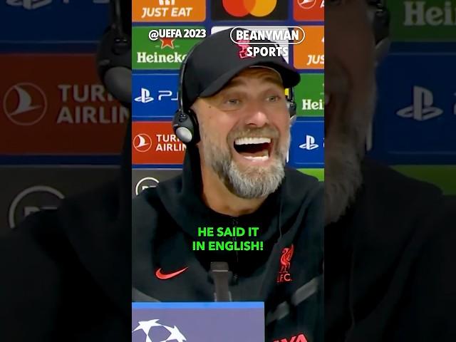 'He said it in ENGLISH!'  Hilarious moment Jurgen Klopp thinks reporter is speaking in Spanish