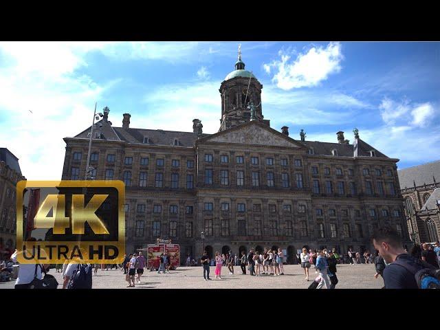 4K Walking Tour | Amsterdam The Netherlands  Summer August 2023 ️ HLG HDR