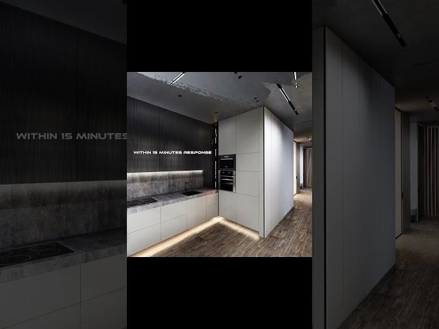 3D Rendering of the apartment by GENENSE CGI #short #shorts #design #visualization