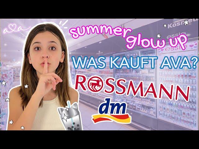 Was kauft Ava für ein SUMMER GLOW UP  SELF CARE shopping bei Rossmann oder DM  Alles Ava