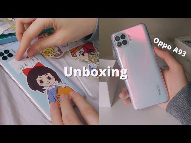 Unboxing and decorating my new phone | Oppo A93 | diy aesthetic phone case | sheennoh