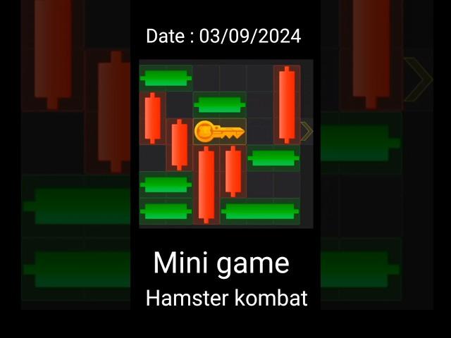 Hamster combat || Mini Game || key collect || 03/09/202 || crypto currency. #minigame #keycollector