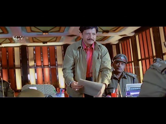 Commissioner Shocked After Seeing Dr.Vishnuvardhan | Best Scene of Kotigobba Kannada Movie