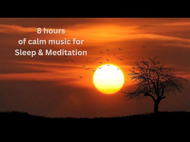 8 Hours of Relaxing Sunsets with Calming Music for Meditation and Sleep