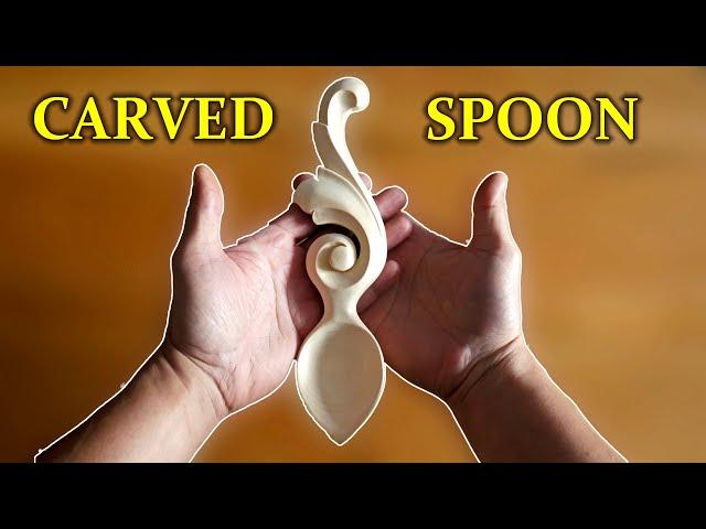 How to carve a simple and beautiful spoon #woodcarving