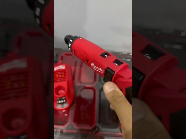Milwaukee M4 Cordless Screwdriver with 2 Batteries & Charger.