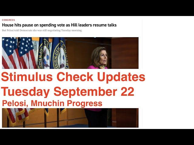 Stimulus Check Update and Stimulus Check News September 22