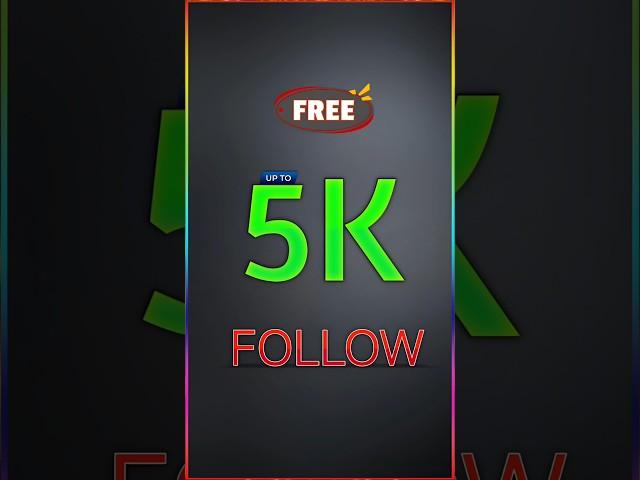 5K FREE FOLLOWERS  || Instagram Per Followers Kaise Badhae #5kfollowers