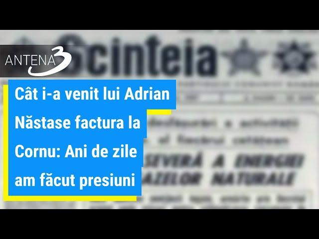 Cât i-a venit lui Adrian Năstase factura la Cornu: Ani de zile am făcut presiuni