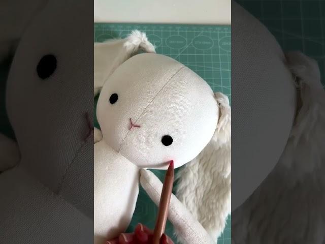 Making a new bunny doll #handmadedoll #sewingpattern #sewing #sewingtutorial #stuffedanimal