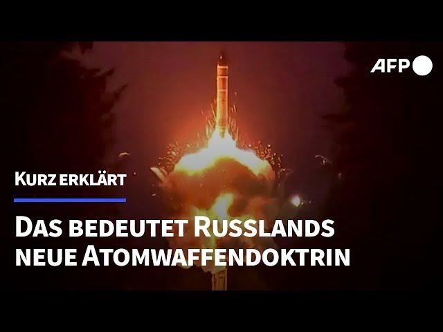 Kurz erklärt: Das bedeutet die neue russische Atomwaffen-Doktrin | AFP