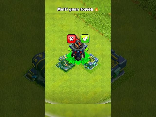 New multi gear tower is  ll Clash of clans ll #shorts #clashofclans #coc