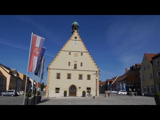 D: Hirschau. Oberpfalz. Eindrücke aus der Stadtmitte. Mai 2020