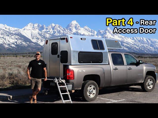 DIY Truck Camper Build - Rear Entry Door Pt 4