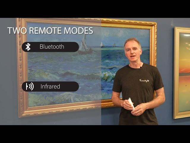 Switching Samsung Frame TV remote to Bluetooth mode