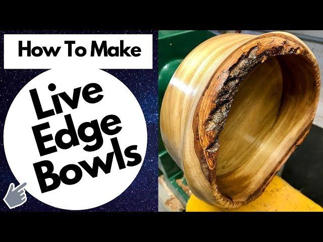 Woodturning Live Edge Bowls with Frank Perrone