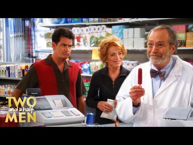 Evelyn Flirts With the Pharmacist | Two and a Half Men