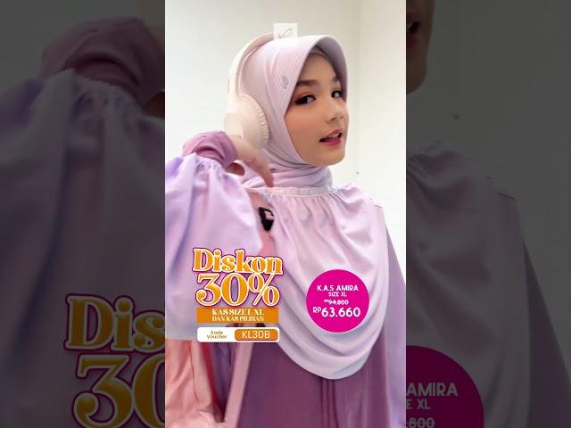 Wearing vs Styling Kerudung Instan Amira Rabbani Size XL 