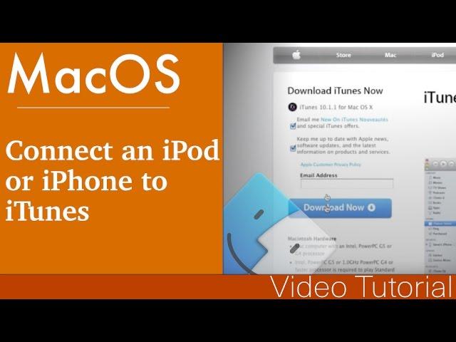 How to connect an iPod/iPhone to iTunes and setup an account