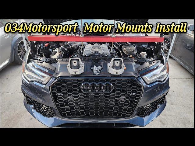 C7 Audi A6 3.0T 034Motorsport Motor Mount Install Plus Gift For A Subscriber